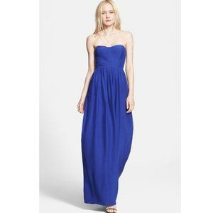 Parker 'Bayou' Strapless Silk Maxi Dress-Size Medium